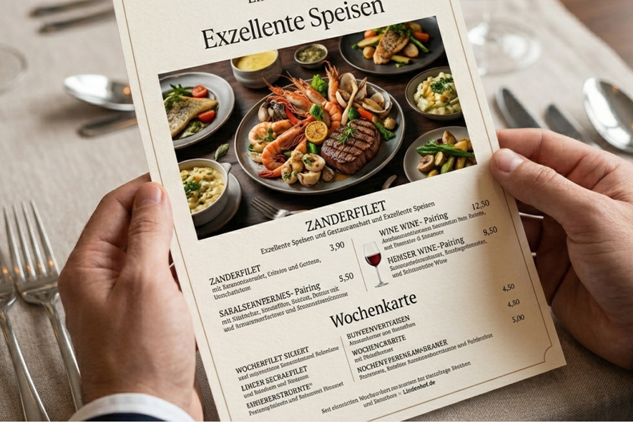 Speisekarten Design
